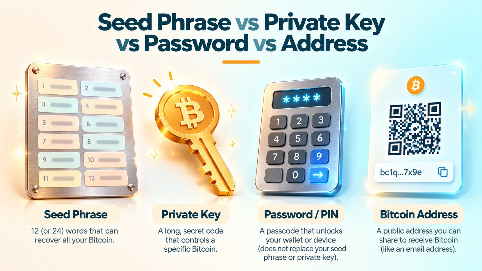 Seed-Phrase-vs-Private-Key-vs-Password-vs-Address