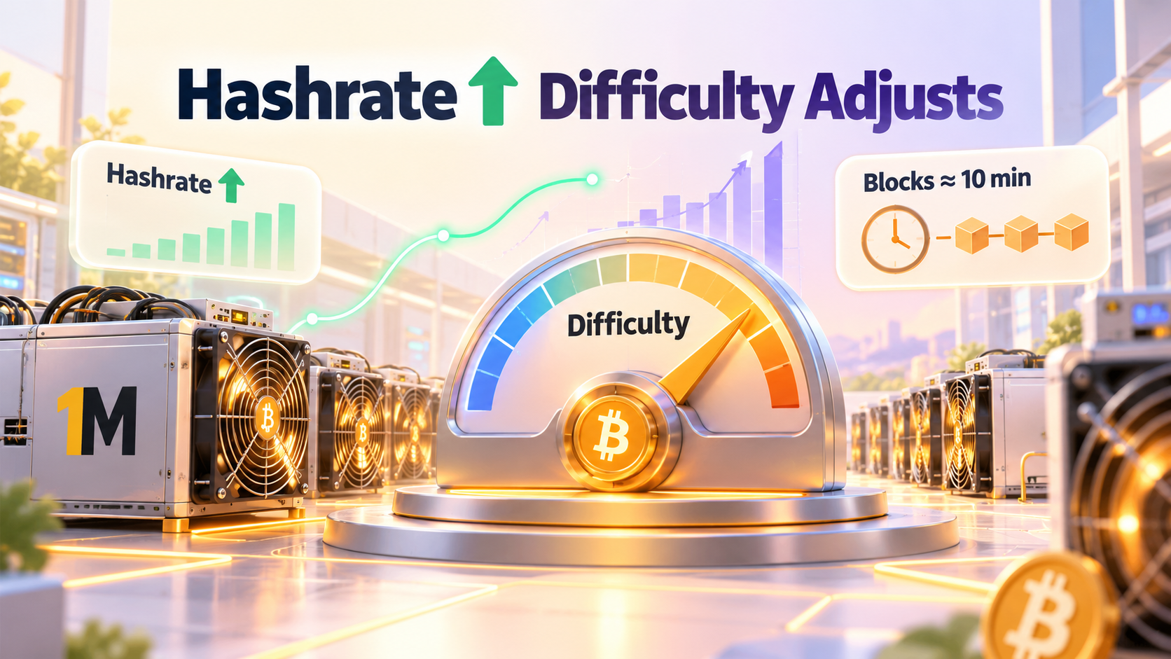 Why-Hashrate-Matters-Reason-2.-It-Pushes-Difficulty-Up-or-Down